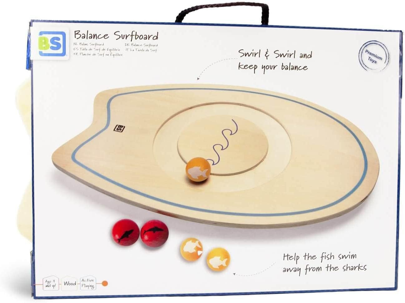 Tabla de equilibrio para niños +3 años, innovador en madera - BS GA418