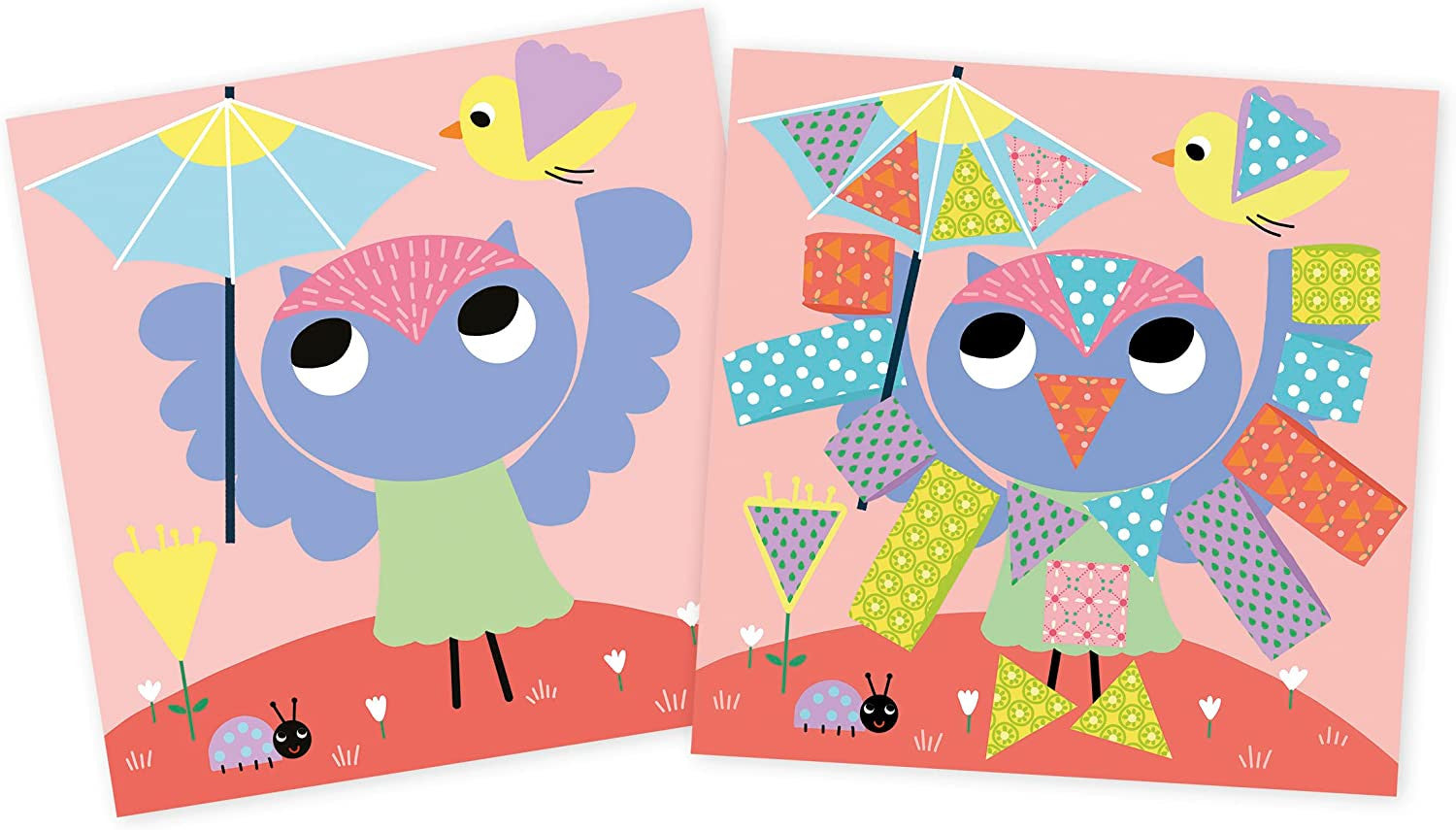 Estuche creativo cortar y pegar 4 años - janod j07747
