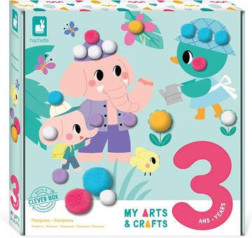 Estuche creativo Pompones 3 años - Janod J07741