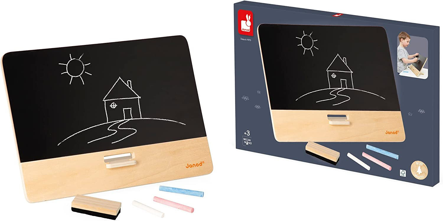Pizarra infantil negra de mesa - janod j09636