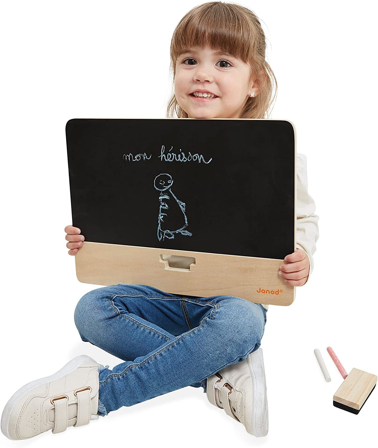 Pizarra infantil negra de mesa - janod j09636