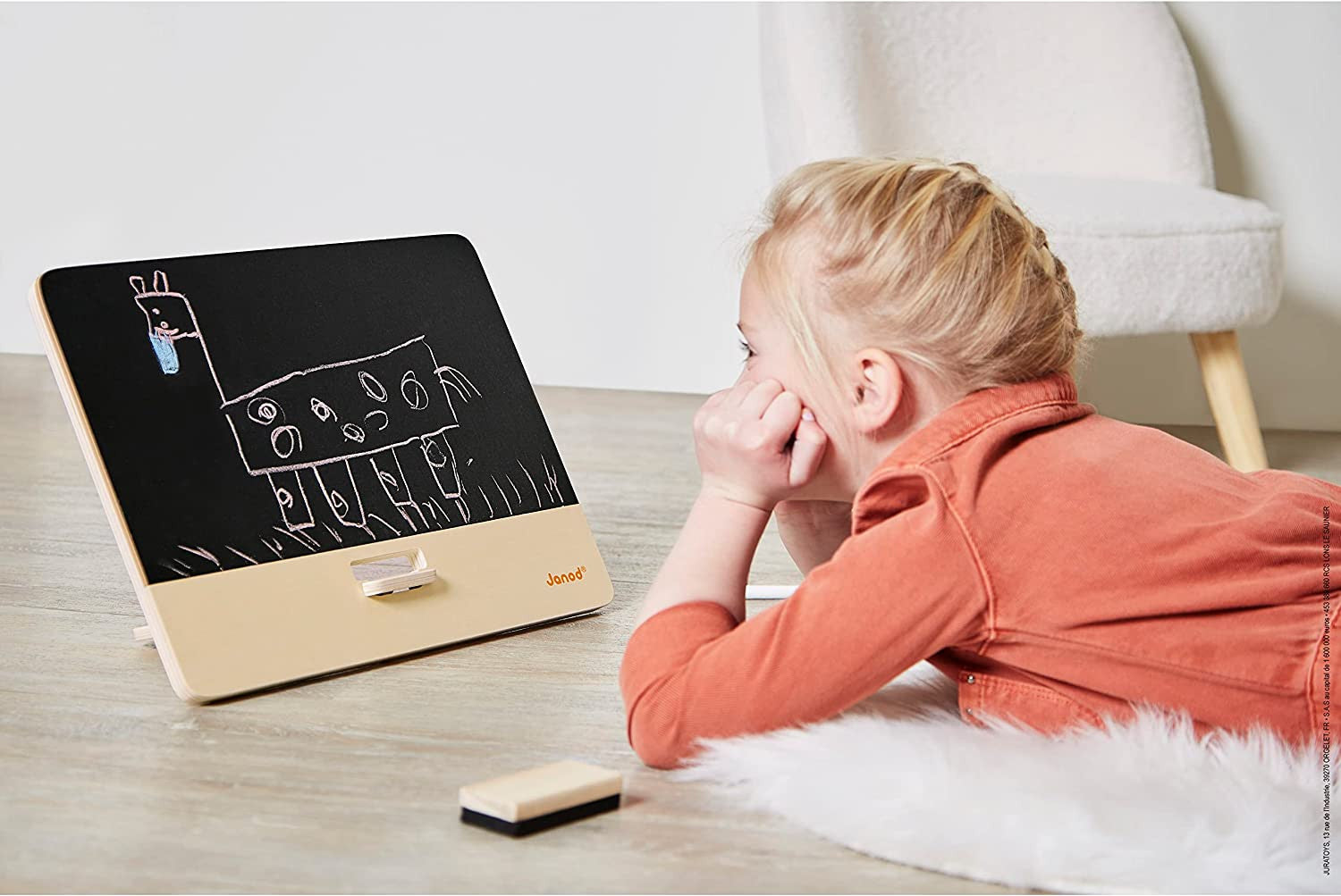Pizarra infantil negra de mesa - janod j09636