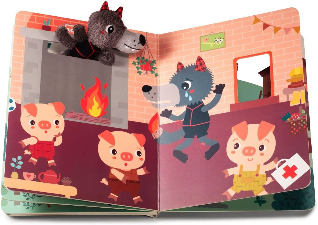 Libro recorrido de cartón los tres cerditos - lilliputines 83410