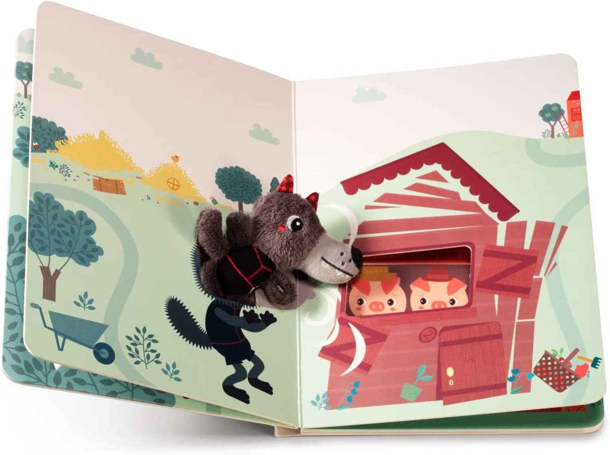 Libro recorrido de cartón los tres cerditos - lilliputines 83410