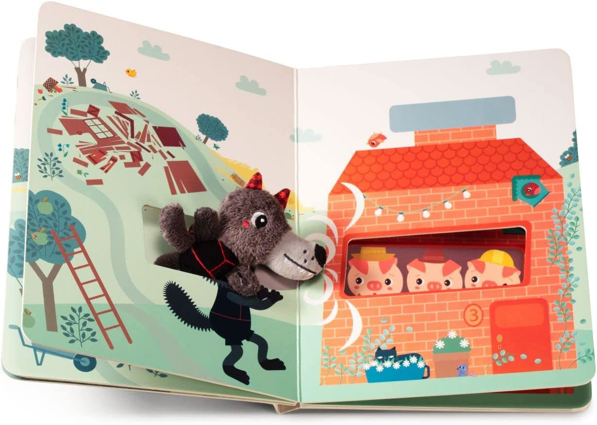 Libro recorrido de cartón los tres cerditos - lilliputines 83410