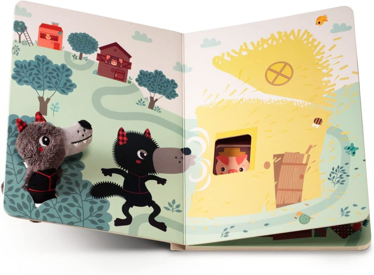 Libro recorrido de cartón los tres cerditos - lilliputines 83410