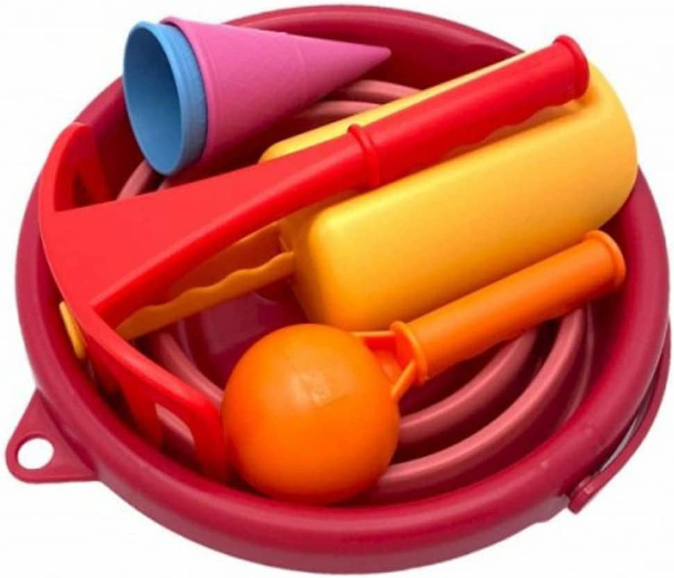 Juego de arena Cubo plegable 7 en 1 Verde - Compactoy 99200201