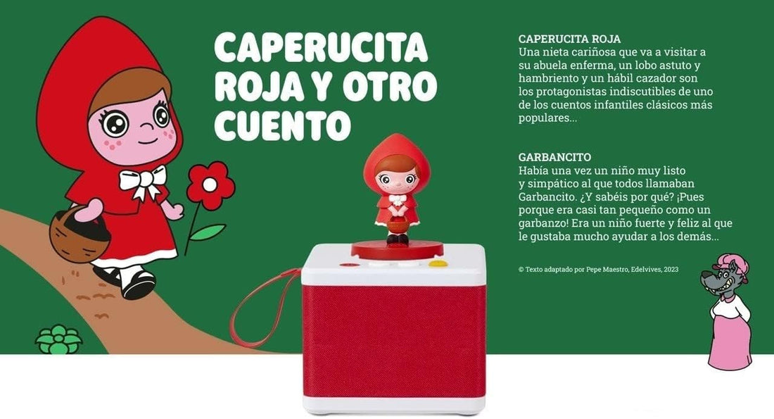 Personaje sonoro cuentacuentos Caperucita Roja y otros cuentos - Faba FFE10006