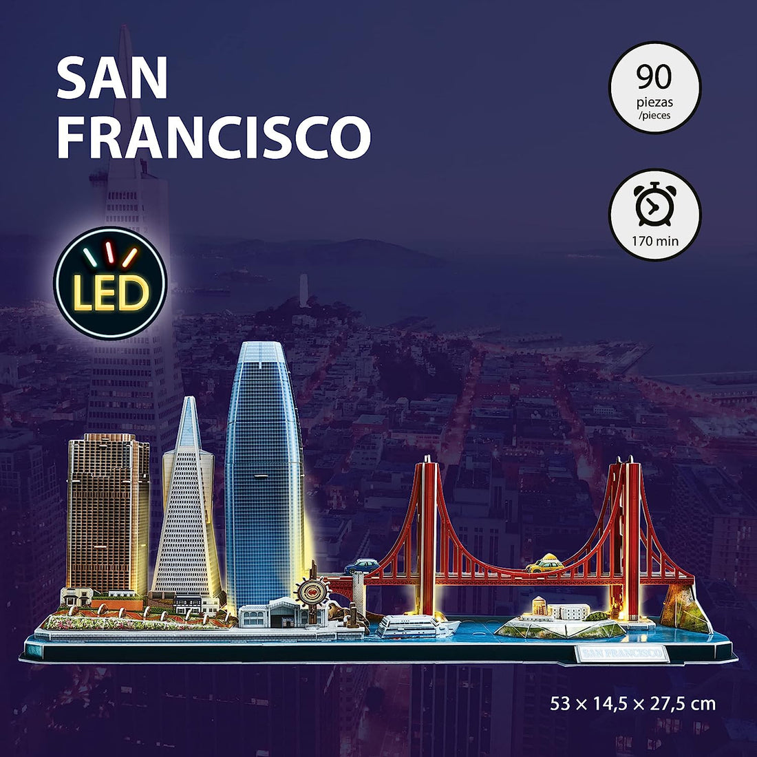 Puzzle 3D San Francisco LED CityLine - WorldBrands L524h