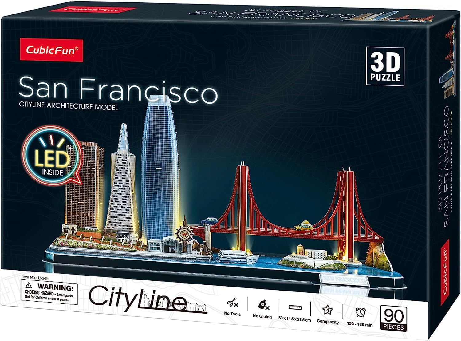 Puzzle 3D San Francisco LED CityLine - WorldBrands L524h