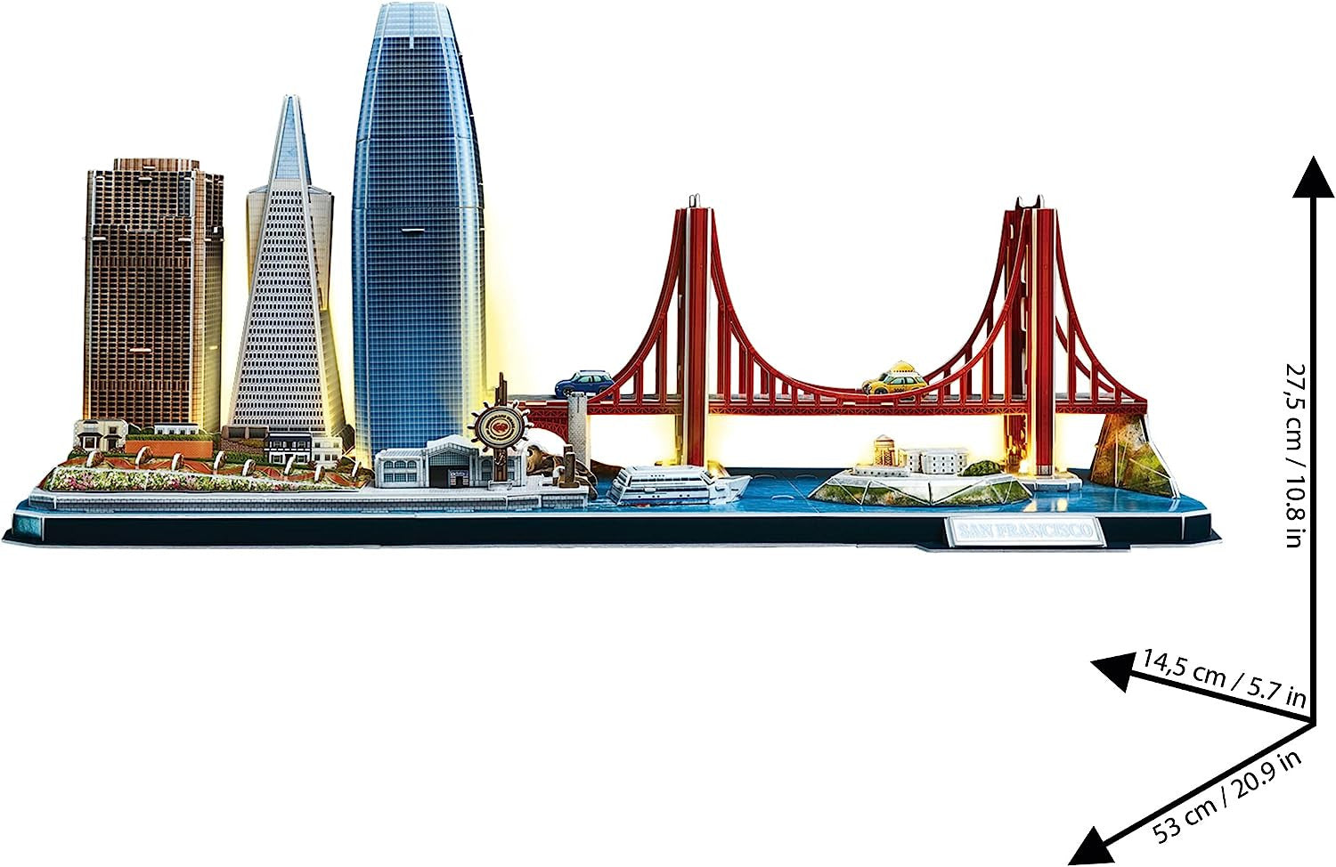Puzzle 3D San Francisco LED CityLine - WorldBrands L524h
