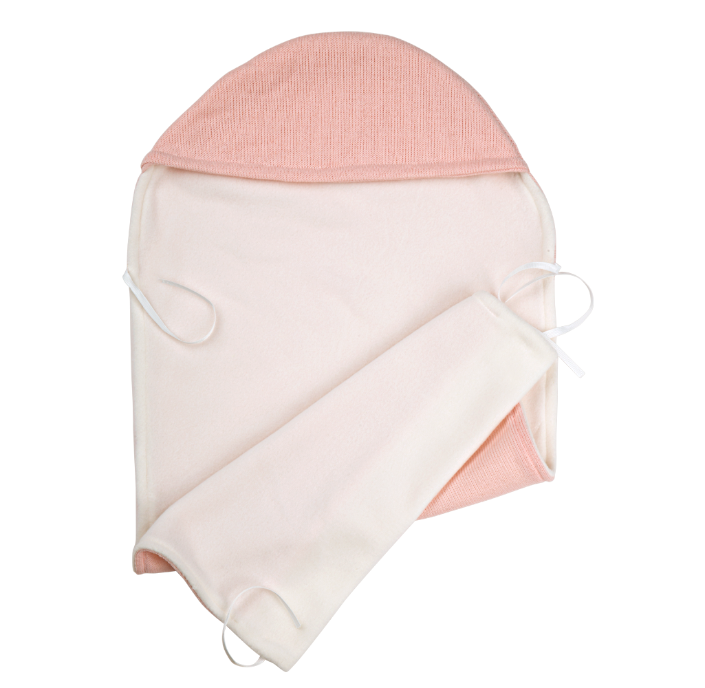 Muñeca con peso Elegance Babyto rosa rayas con manta - Arias 60750