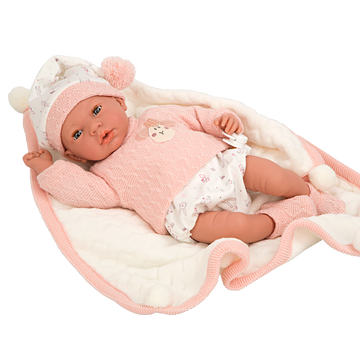 Muñeca Elegance 40 cm Andie con ojo durmiente y 14 sonidos - Arias 60754