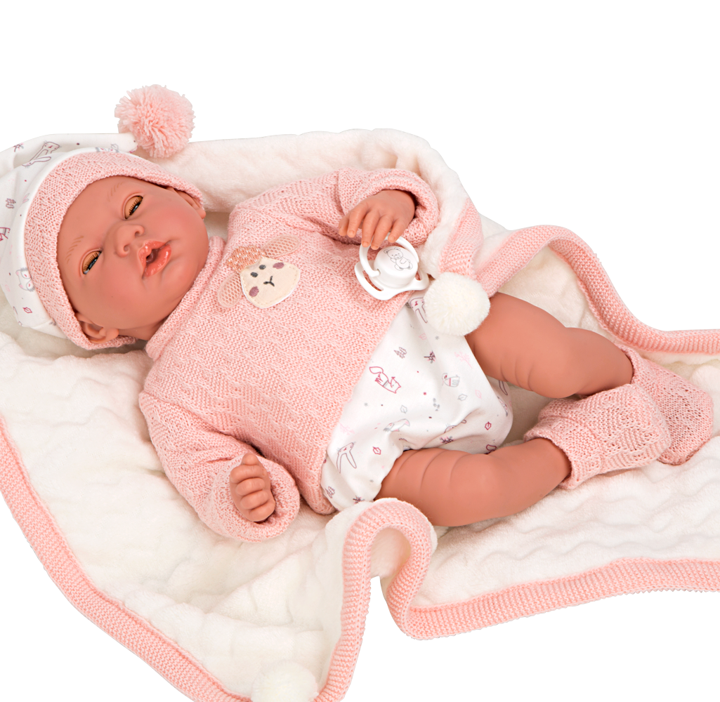 Muñeca Elegance 40 cm Andie con ojo durmiente y 14 sonidos - Arias 60754