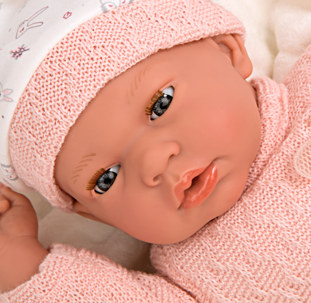 Muñeca Elegance 40 cm Andie con ojo durmiente y 14 sonidos - Arias 60754