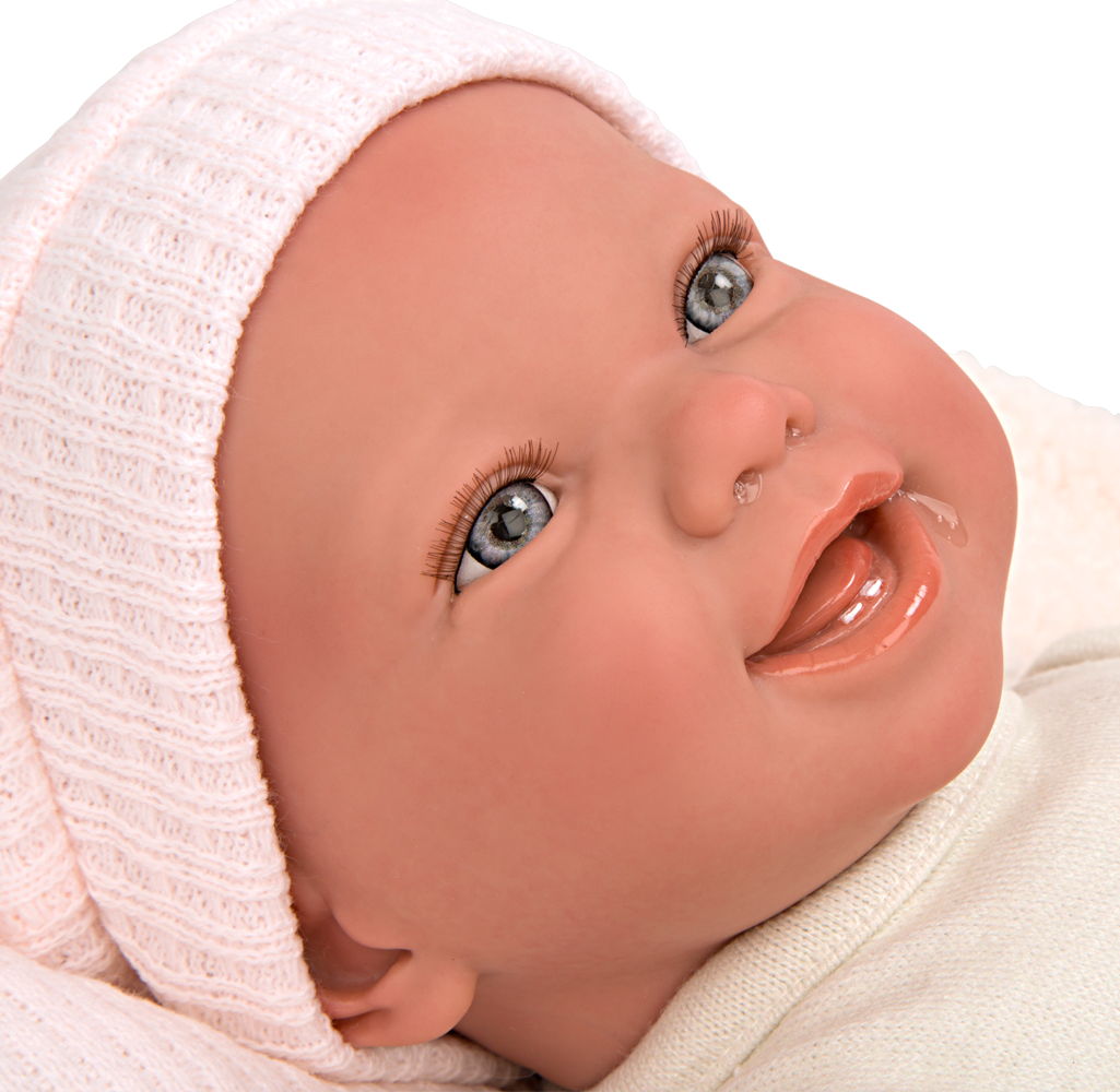 Bebé Reborn 45 cm Viviane con manta y peluche - Arias 98147
