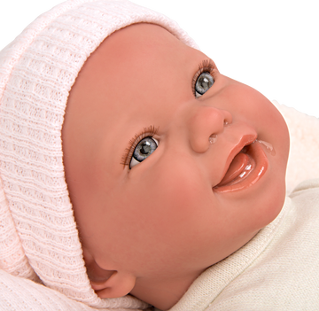 Bebé Reborn 45 cm Viviane con manta y peluche - Arias 98147