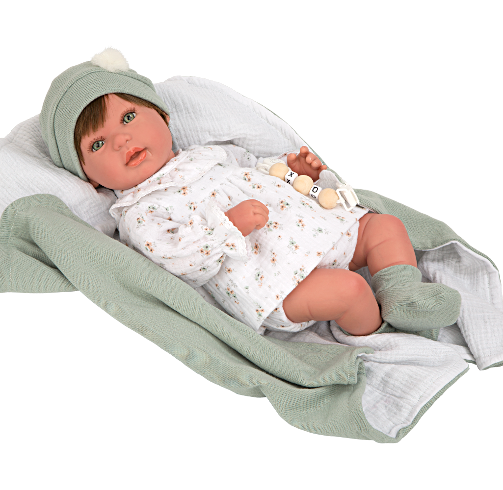Bebé Reborn 45 cm Paulina con manta - Arias 98151