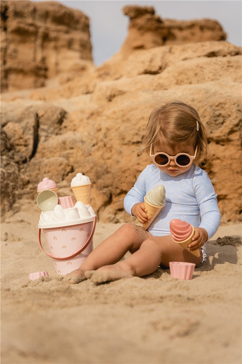 Cubo de playa helados y cupcakes rosa - Little Duch LD2008730