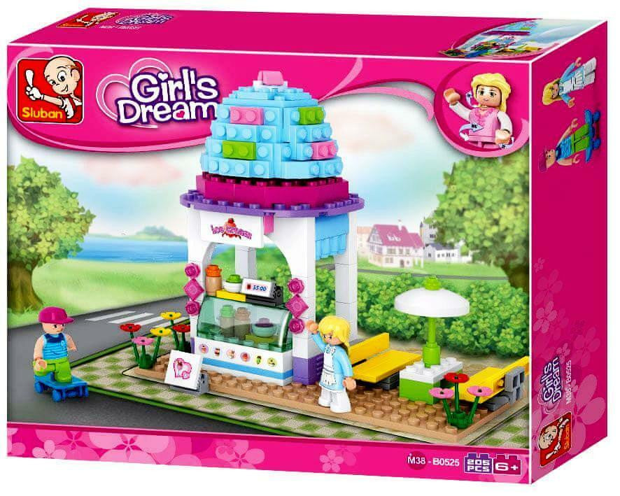 Juego bloques construcción Girl´s Dream Heladería 205 pzas - Sluban 0525