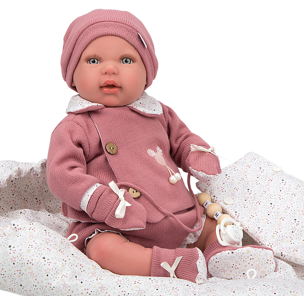 Bebé Reborn 45 cm Mia con saco de dormir - Arias 98115