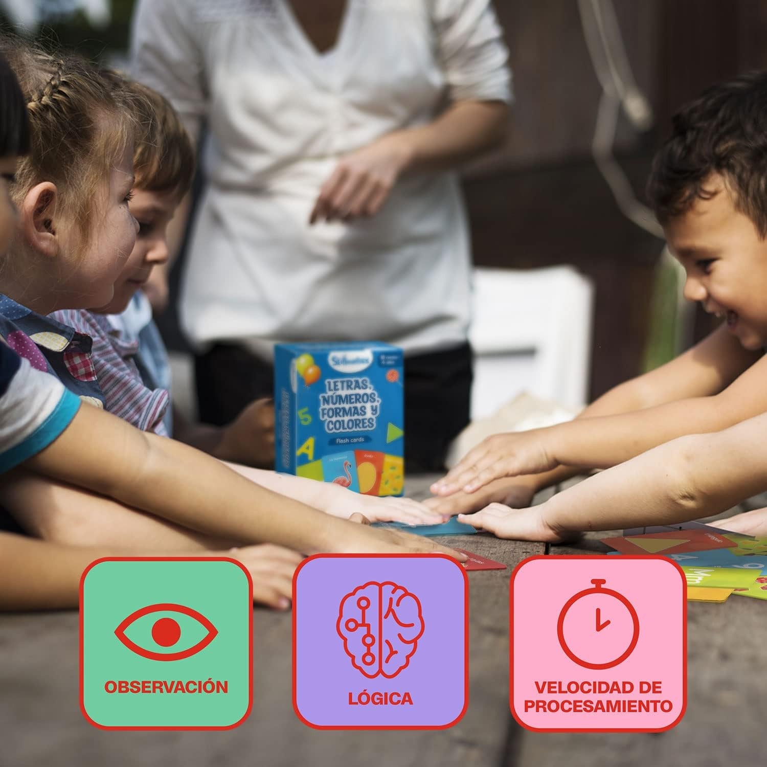 Juego de cartas : letras , números , formas y colores - Ludilo