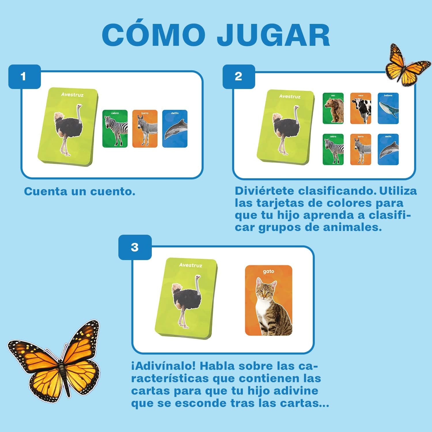 Juego de cartas : Mis primeros 100 animales - Ludílo