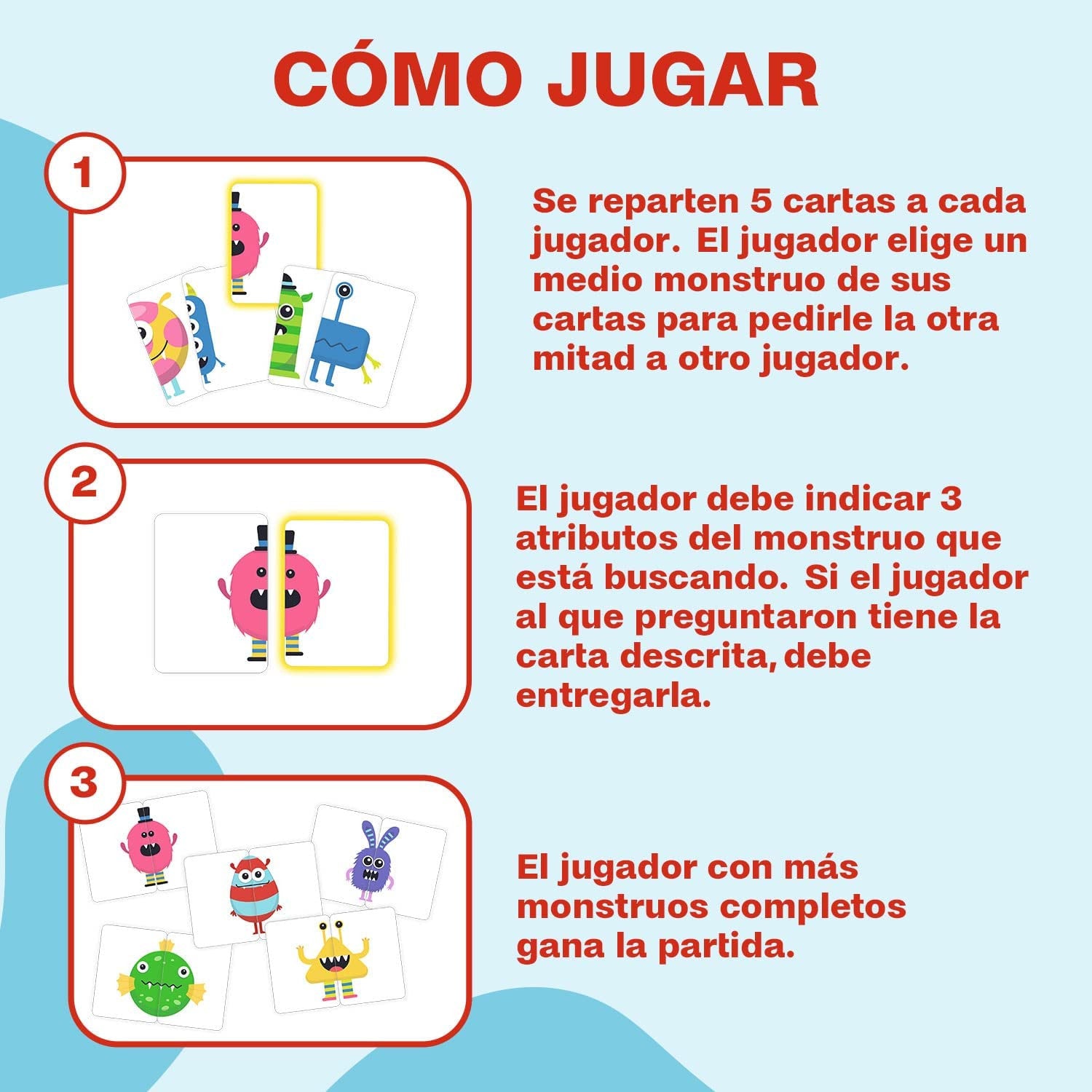 Juego de mesa Medio Monstruo - Ludilo 803286