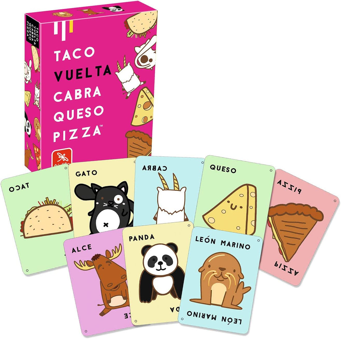 Juego de cartas Taco , vuelta , cabra , queso , pizza - Ludilo 803303