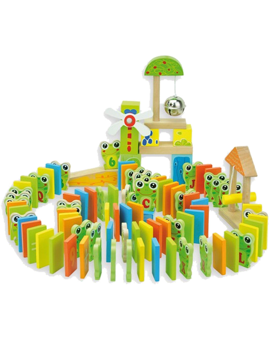 Circuito domino 100 piezas madera - andreu toys 15400