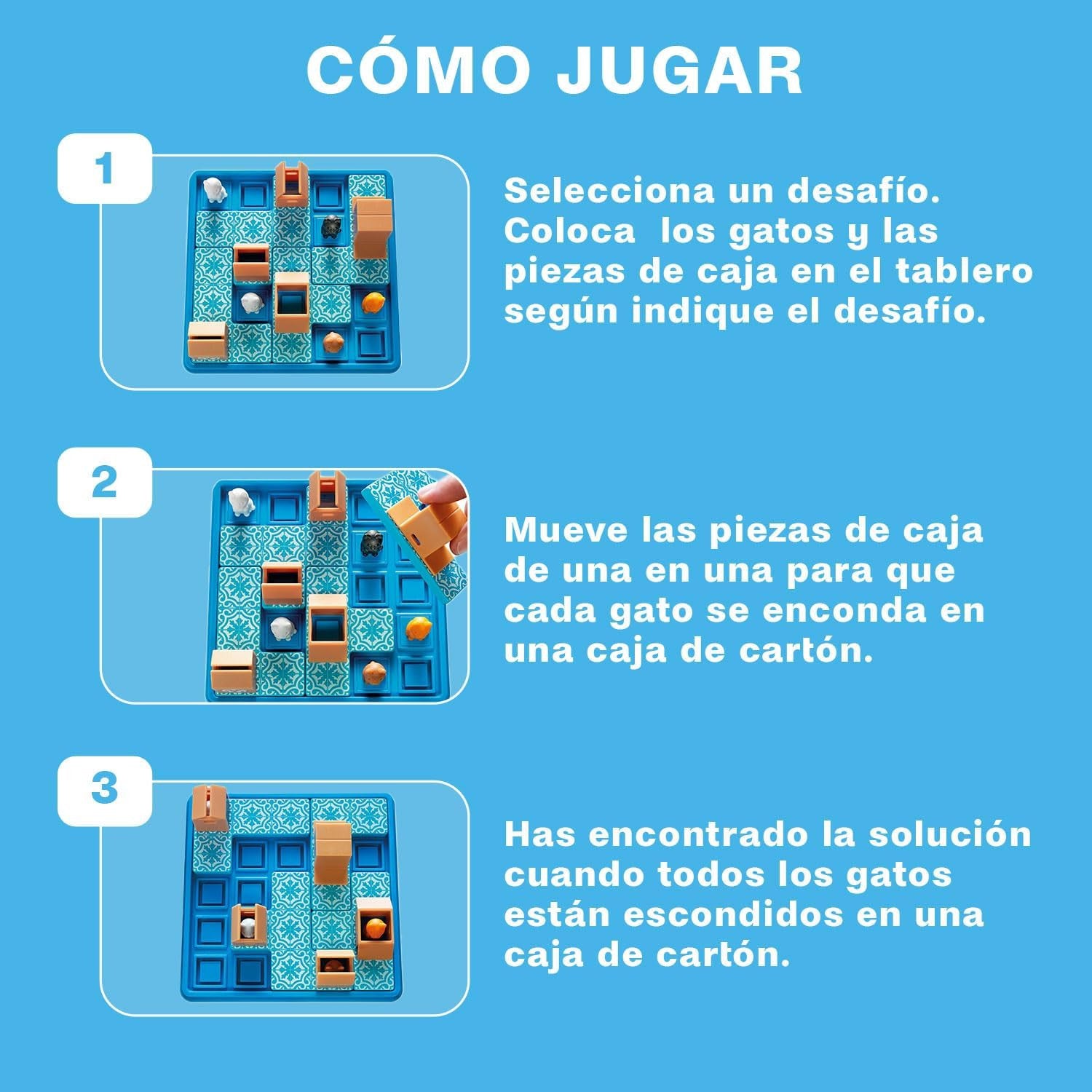 Juego de mesa Gatos y Cajas - SmartGames