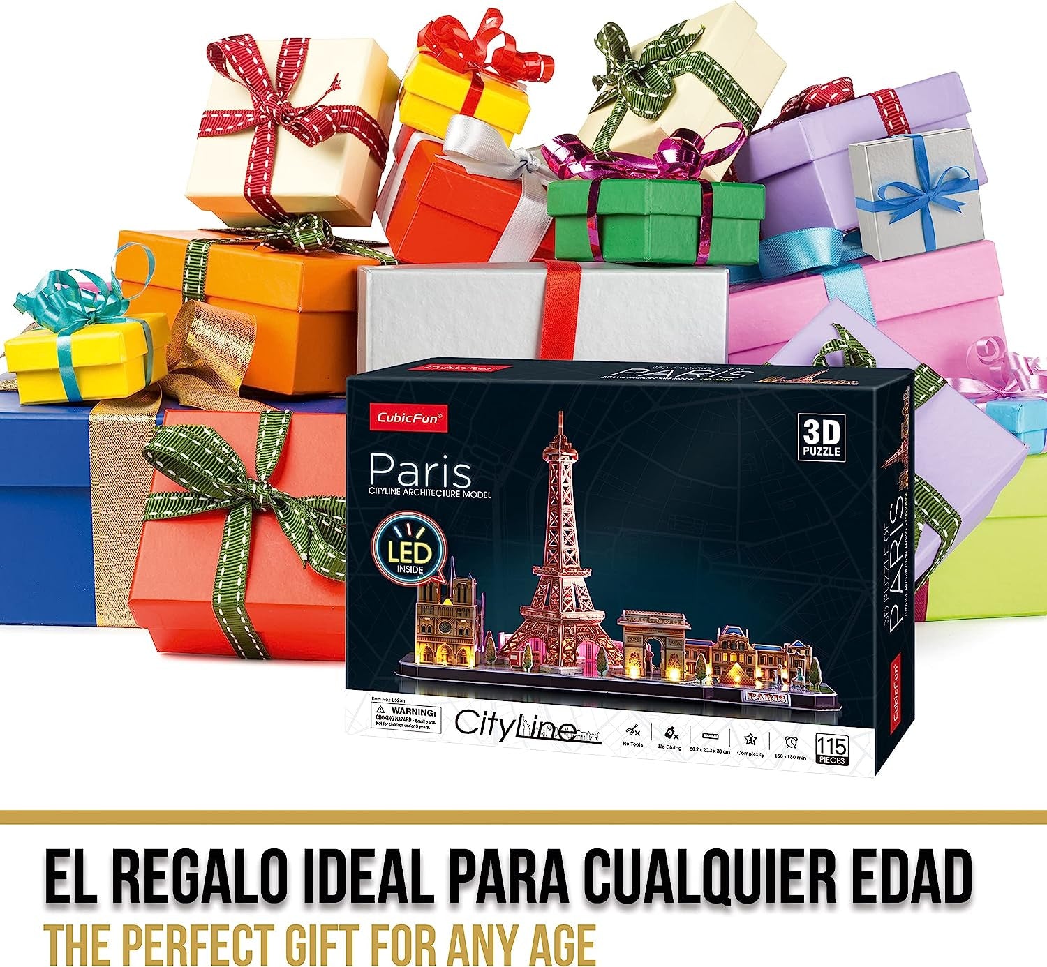 Puzzle 3D París LED CityLine - WorldBrands L525H