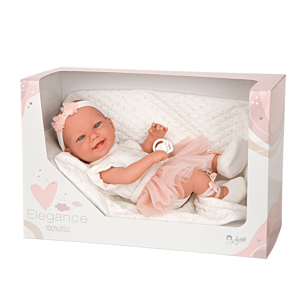 Muñeca Elegance 42cm Zoe Bailarina con manta - Arias 65344