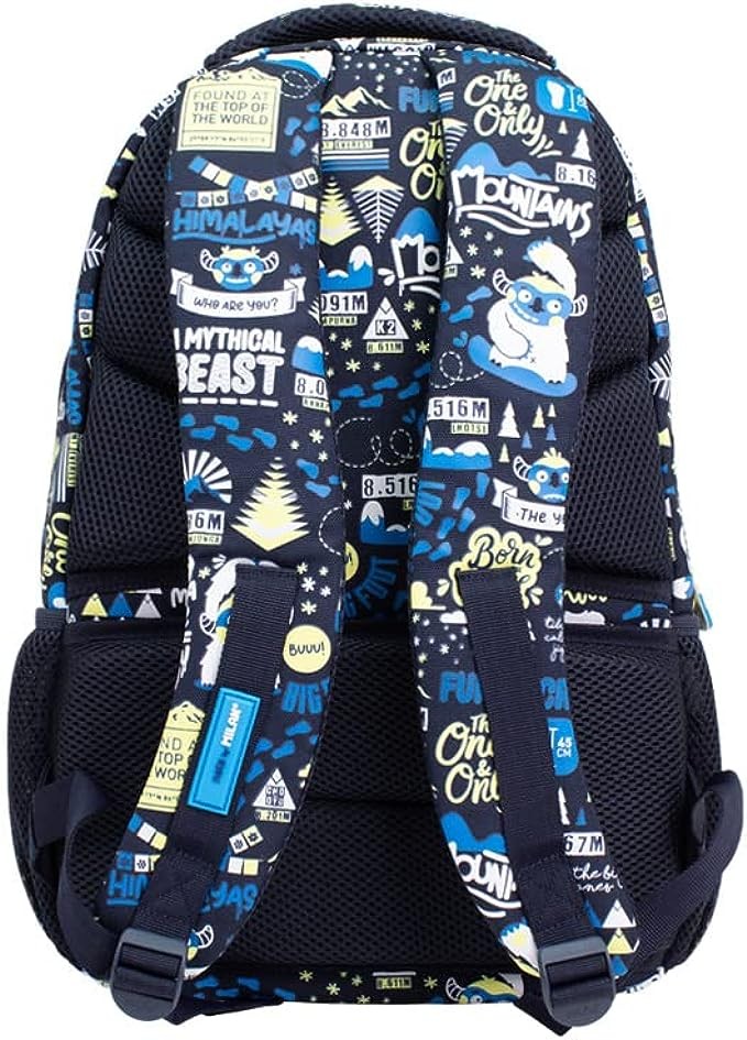 Mochila escolar 4 cremalleras 25l The Yety Azul Marino - Milan
