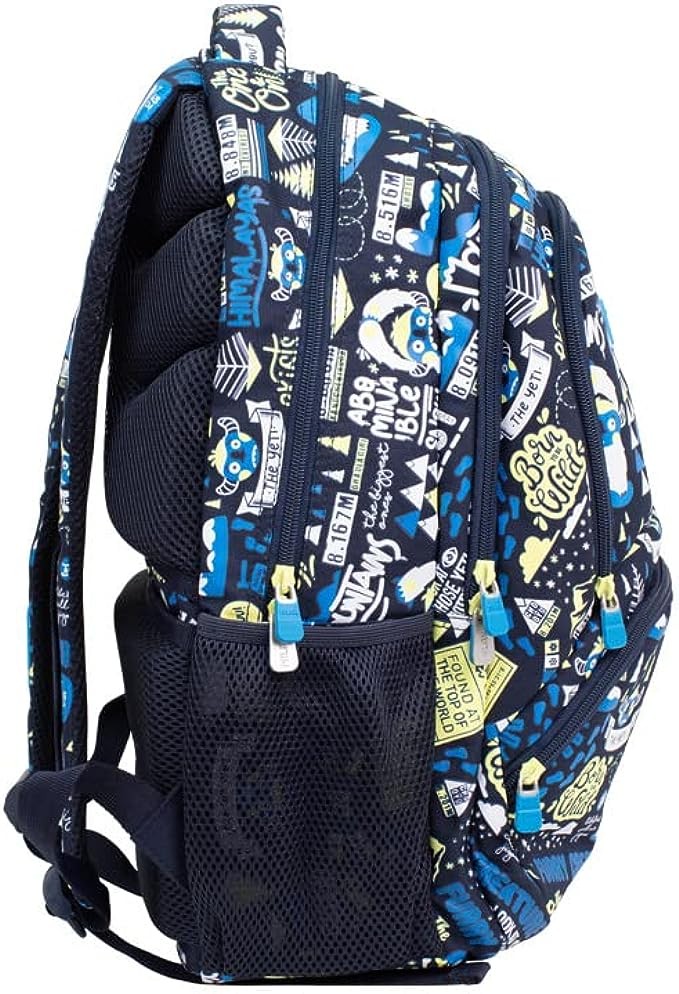 Mochila escolar 4 cremalleras 25l The Yety Azul Marino - Milan