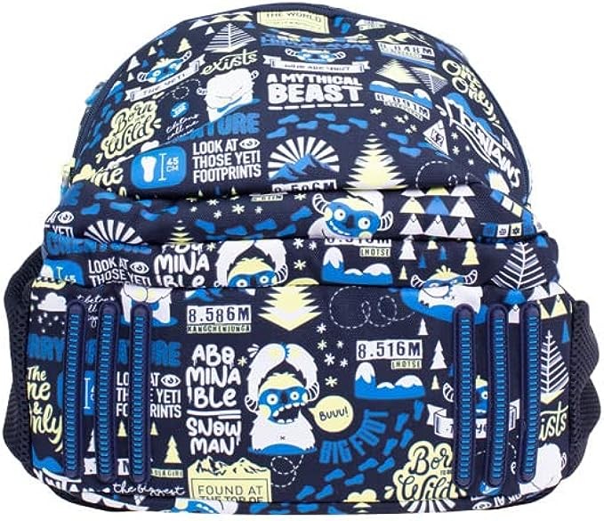 Mochila escolar 4 cremalleras 25l The Yety Azul Marino - Milan