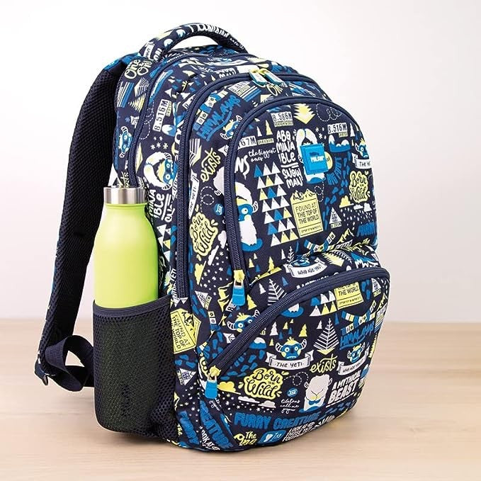 Mochila escolar 4 cremalleras 25l The Yety Azul Marino - Milan