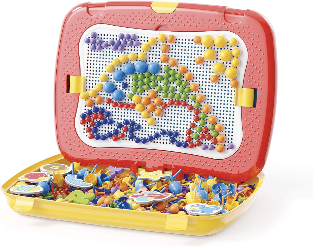 Estuche multifunción para crear mosaicos y pizarra magnética Combi - Quercetti 1820