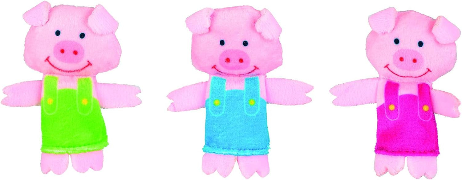 Marioneta de mano El Lobo y los Tres Cerditos - Fiesta Crafts