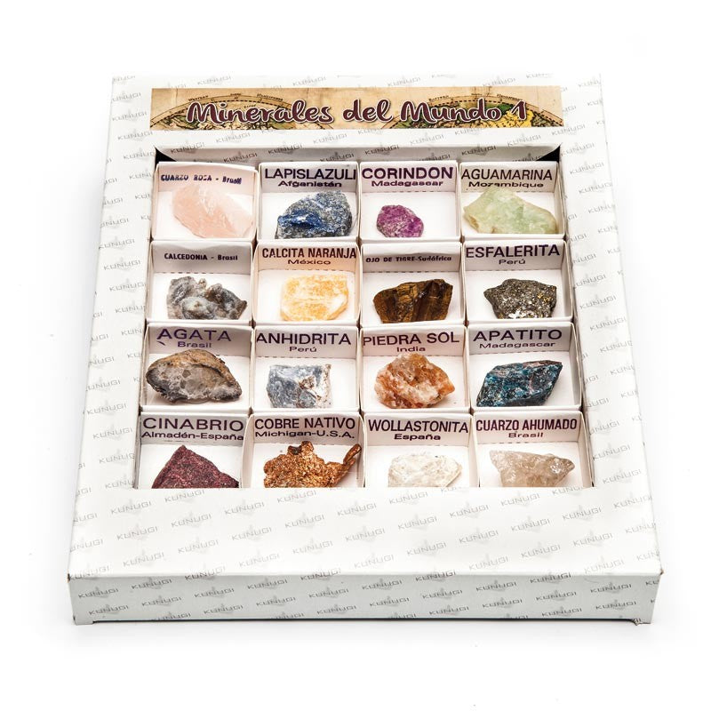 CAJA DE MINERALES DEL MUNDO 1