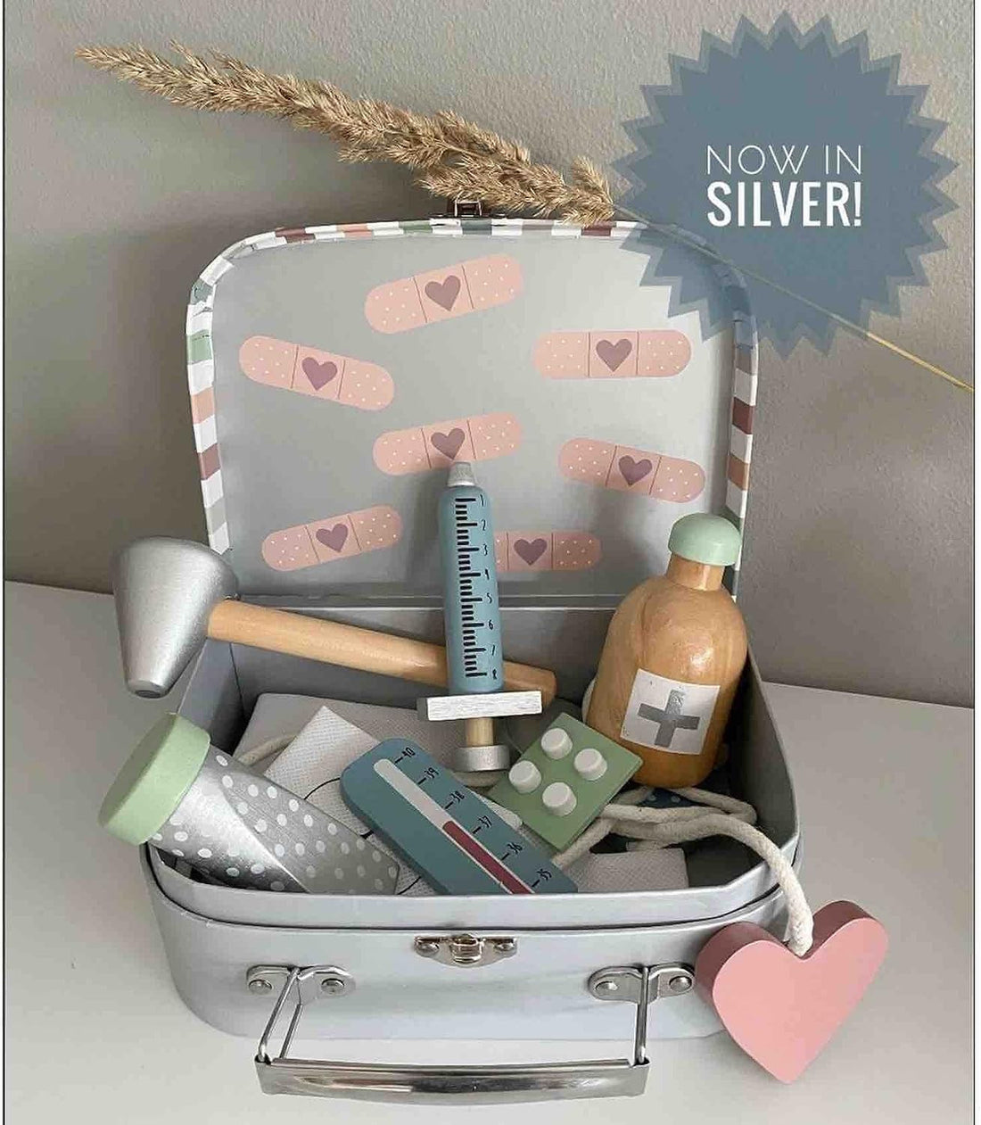 Maletín de Doctor en Color Gris - JaBaDaBaDo W7172