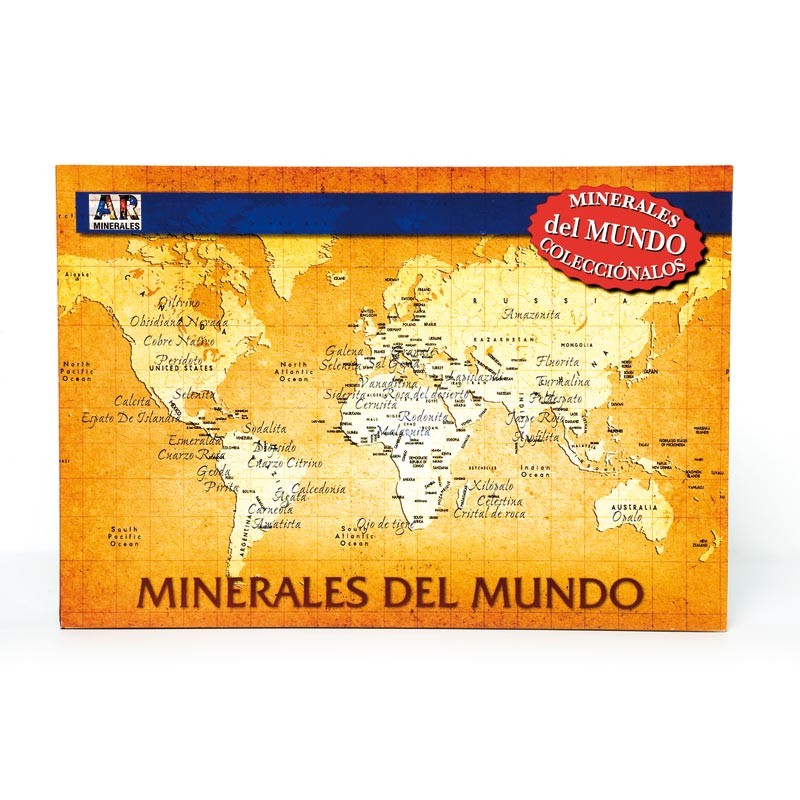 Juego colección minerales del mundo