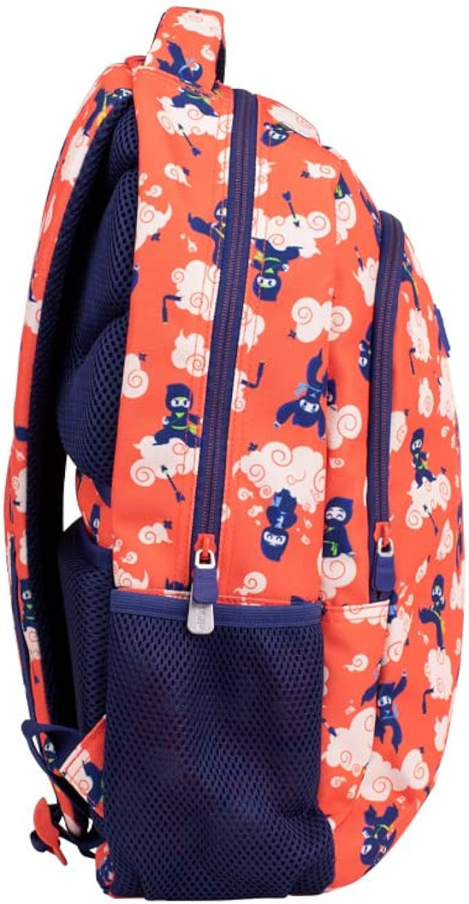 Mochila Escolar 2 cremalleras 21l Ninjutsu Rojo - Milán