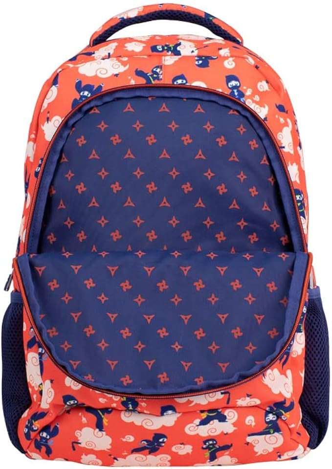 Mochila Escolar 2 cremalleras 21l Ninjutsu Rojo - Milán