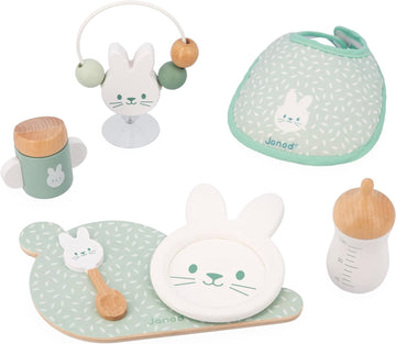 Accesorios para muñeco Comida y Babero Zen - Janod J06629