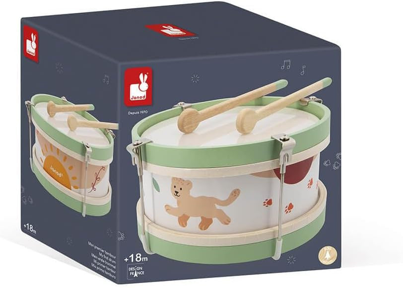 Tambor infantil de madera Sunshine - Janod J07617
