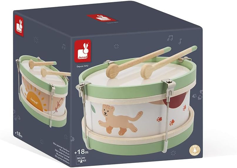 Tambor infantil de madera Sunshine - Janod J07617
