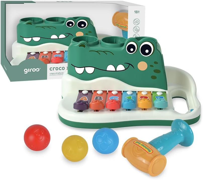 Piano Xilófono Infantil Cocodrilo - Giros G157143
