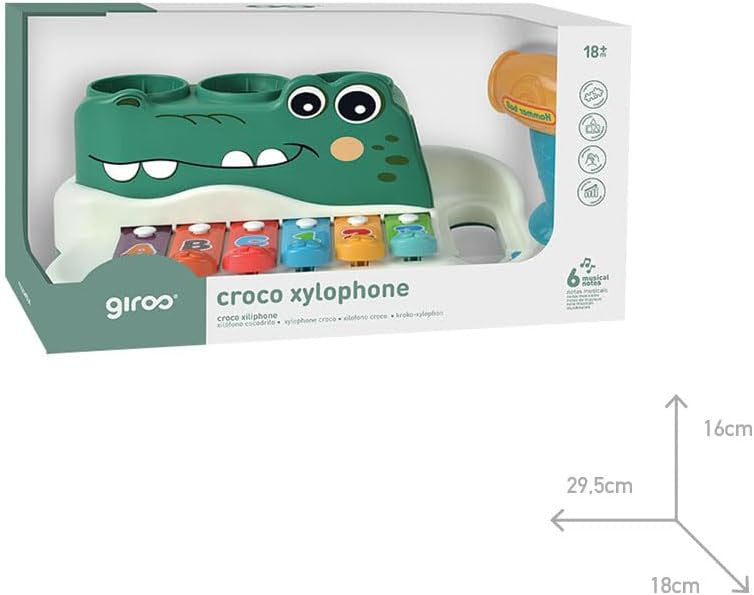 Piano Xilófono Infantil Cocodrilo - Giros G157143