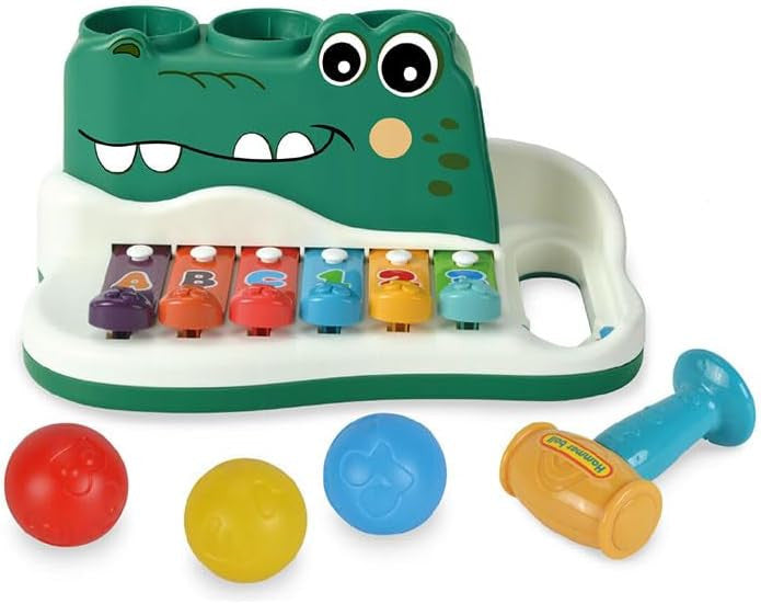 Piano Xilófono Infantil Cocodrilo - Giros G157143